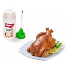 Kit 5 Bisnaga Injetora De Temperos Frango Carnes Churrasco Foto mini  2