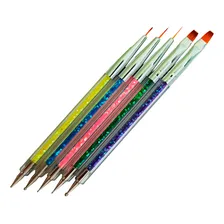 Kit 5 Boleador E Pincel Decoração De Unhas Foto mini 1