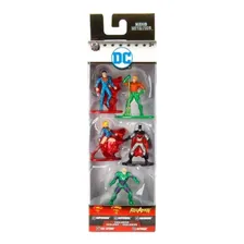 Kit 5 Bonecos Liga Da Justiça 5 Cm Nano Metalfigs Dc Comics Foto  mini 1