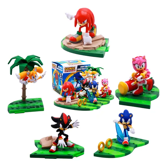 Kit 5 Bonecos Sonic Montaveis Coleção Completa Shadow Sonic Foto 1