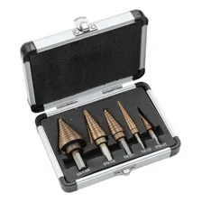 Kit 5 Brocas C么nicas Escalonadas 50 Medidas Titanio Foto mini 4