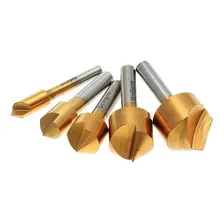 Kit 5 Brocas Escariadora Madeira Ferro 6 A 19 Ferramentas Foto  mini 1