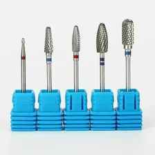 Kit 5 Brocas Tungstênio Lixa Profissional Unha Gel Manicure Foto mini 3