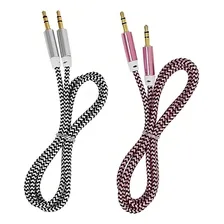 Kit 5 Cabo Auxiliar P2 X P2 3.5mm Áudio Celular Fone Som Foto  mini 1