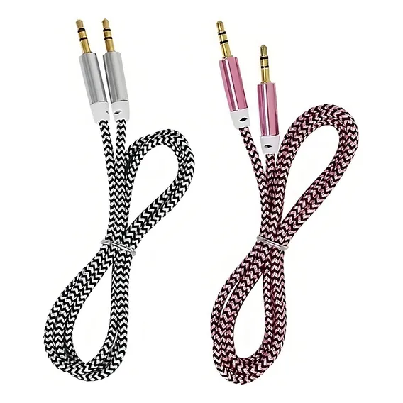 Kit 5 Cabo Auxiliar P2 X P2 3.5mm Áudio Celular Fone Som Foto 1