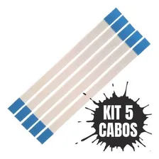 Kit 5 Cabo Flat Flex Botão Power Reset Ps2 Slim 90000 70000 Foto mini 1