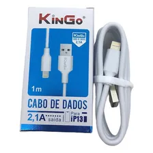 Kit 5 Cabo Kingo Compativel iPhone 1m Atacado Cor Branco Foto mini 4