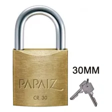 Kit 5 Cadeados 30mm Papaiz Cor Dourado Foto mini 3