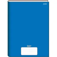 Kit 5 Cadernos Brochura Grande Capa Dura 96 Folhas Cor Azul Foto mini  2