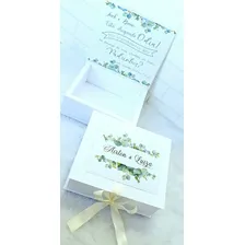 Kit 5 Caixas Convite Padrinhos Casamento - Pajem Premium Foto mini 4
