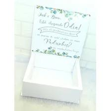 Kit 5 Caixas Convite Padrinhos Casamento - Pajem Premium Foto mini 3