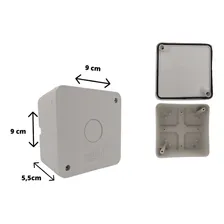 Kit 5 Caixas De Sobrepor Cftv Cor Branco Foto mini  3