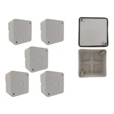 Kit 5 Caixas De Sobrepor Cftv Cor Branco Foto  mini 1