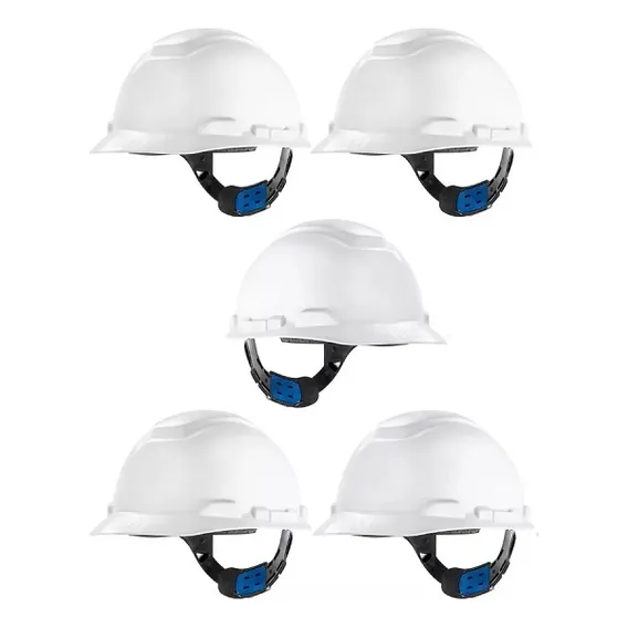 Kit 5 Capacete Segurança 3m H700 Epi Ajuste Fácil Branco Foto 1