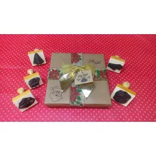 Kit 5 Carimbos Personalizados De Natal + Almofada + Tinta Exterior Mel Foto mini 2