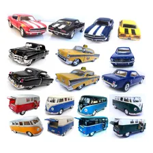 Kit 5 Carrinho Ferro Miniatura Carro Coleção VeĆculo 1/34 Cor Variado Foto mini 3