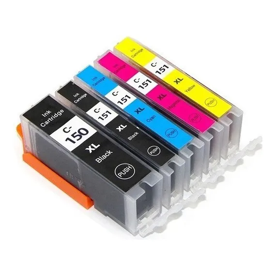Kit 5 Cartuchos Canon CompatÃveis Pgi150 / Cli151 Ix6810 Foto 1