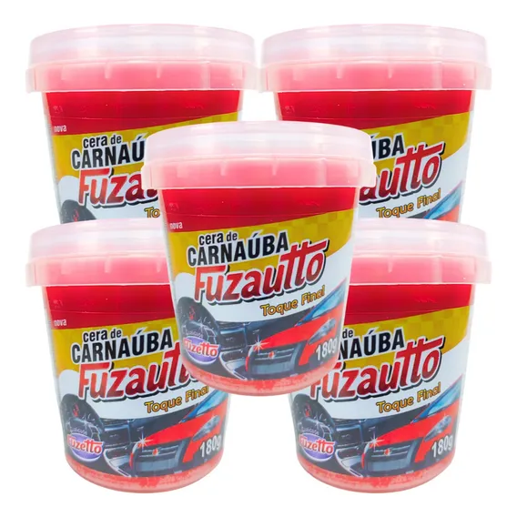 Kit 5 Ceras Carnaúba Recupera Para-choque Partes Plásticas Foto 1
