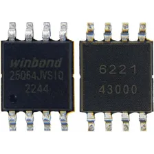 Kit 5 Ci Bios 25q64jvsiq 64mb 3.3v Sop8 Smd W25q64jvssiq Foto mini 3