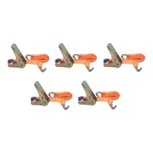 Kit 5 Cinta Com Catraca 800kg 25mm 4,6m - Moto Jet Ski Barco Cor Laranja Foto mini 1