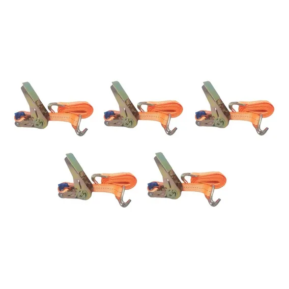 Kit 5 Cinta Com Catraca 800kg 25mm 4,6m - Moto Jet Ski Barco Cor Laranja Foto 1