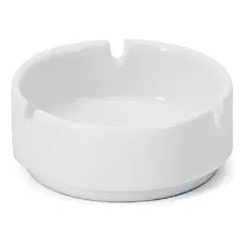 Kit 5 Cinzeiros Porcelana Branca - Cinzeiros Redondo Liso Foto mini 1