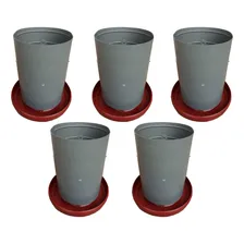 Kit 5 Comedouros Para Aves Todo De Plástico 5kg Cada Er Foto mini 1
