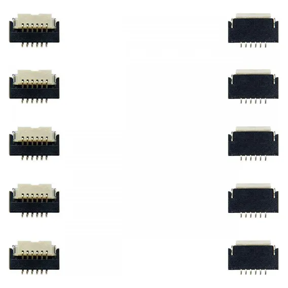 Kit 5 Conector Fpc Com Trava 6 Vias 0.5mm - 51614-00601-v01 Foto 1