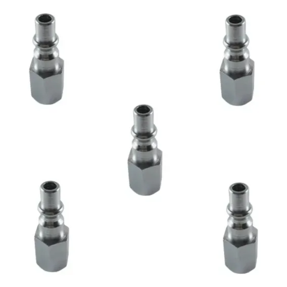 Kit 5 Conector Pino P/ Engate Rápido De Ar Rosca 1/4 Fêmea Foto 1