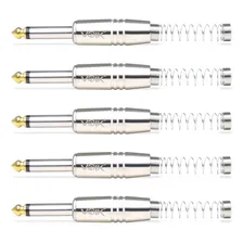 Kit 5 Conector Plug P10 Mono Voik Prtm-p10 Com Mola Prata Cor Prateado Foto mini  3