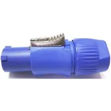 Kit 5 Conector Powercon Macho Azul Foto mini 1