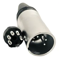 Kit 5 Conector Xlr 5 Pinos Macho De Linha 5 Polos Starcable Foto mini 3