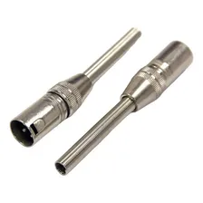 Kit 5 Conectores Xlr Macho C/ Mola Foto  mini 1