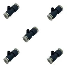 Kit 5 Conexões Pneumáticas União Emenda Com Redução 6x8mm Foto  mini 1