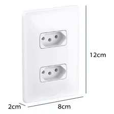 Kit 5 Conjunto De Tomadas Legrand Dupla 10a Zeffia Branca Foto mini  2