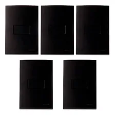 Kit 5 Conjunto Interruptor Simples 10a 250v Preto Margirius Corrente Nominal 10 A Foto  mini 1