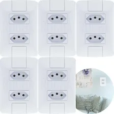 Kit 5 Conjunto Tomadas Duplas 20a Tramontina Aria Oferta Cor Branco Foto  mini 1