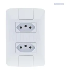 Kit 5 Conjunto Tomadas Duplas 20a Tramontina Aria Oferta Cor Branco Foto mini  3