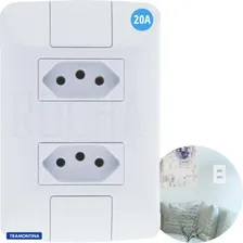 Kit 5 Conjunto Tomadas Duplas 20a Tramontina Aria Oferta Cor Branco Foto mini 4