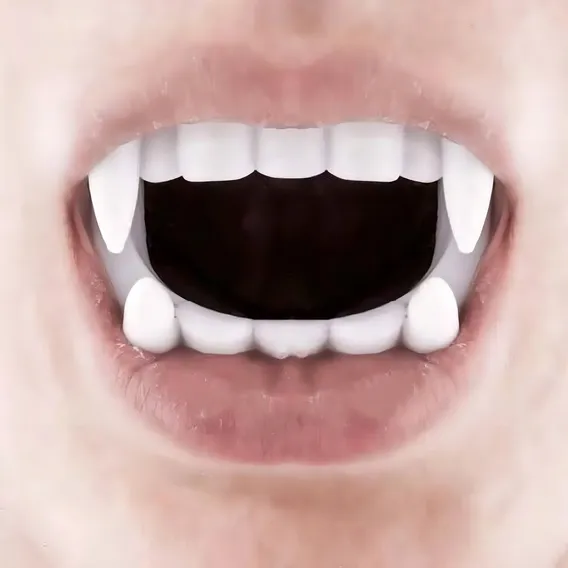 Kit 5 Dentaduras De Vampiro Halloween Foto 1