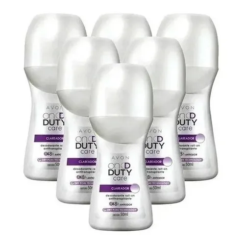 Kit 5 Desodorantes On Duty Care Rollon Clareador Avon 50ml Fragrância On Duty Clareador Foto 1