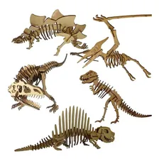 Kit 5 Dinossauros Quebra Cabeça 3d Classic Foto mini 1