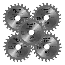 Kit 5 Disco Serra Circular Para Madeira 4.3/8 110mm 24dentes Foto mini 1