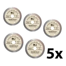 Kit 5 Discos Corte Diamantado Porcelanato 110mm Diametalic Foto mini 1