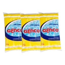 Kit 5 Elevador Alcalinidade Ph Certo 2kg Genco Para Piscinas Foto mini 1