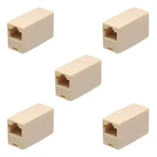 Kit 5 Emendas Dupla Fêmea Rj45 8 Vias 35x20mm Multitoc Foto  mini 1