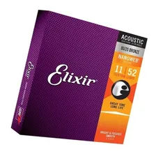 Kit 5 Encordoamento Violão Aço 011 Elixir Custom Light 11027 Foto mini 3