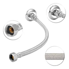 Kit 5 Engate Mangueira Flexível Trançado Aço Inox 40 Cm Foto mini  2