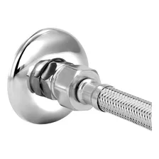 Kit 5 Engate Mangueira Flexível Trançado Aço Inox 40 Cm Foto mini  3