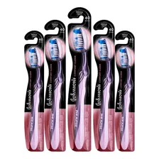 Kit 5 Escova Dental J&j Reach Comfort Clean Média 40 Foto mini 1